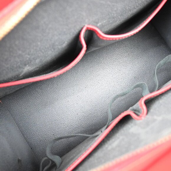 LOUIS VUITTON LV Logo Riviera Hand Bag Epi Leather Red France M48187 36YH416 - Picture 11 of 16